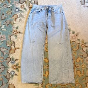 Girls’ Old Navy Light Blue Distressed Jeans